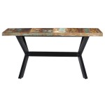 vidaXL Masă de bucătărie, 140 x 70 x 75 cm, lemn masiv reciclat vidaXL Masă de bucătărie, 140 x 70 x 75 cm, lemn masiv reciclat