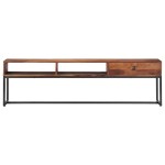 vidaXL Comodă TV, 160 x 30 x 45 cm, lemn masiv de acacia