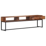 vidaXL Comodă TV, 160 x 30 x 45 cm, lemn masiv de acacia
