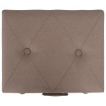 vidaXL Taburet cu depozitare, 40 cm, maro, material textil