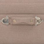 vidaXL Taburet cu depozitare, 40 cm, maro, material textil
