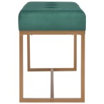 vidaXL Bancă, verde, 80 cm, catifea vidaXL Bancă, verde, 80 cm, catifea