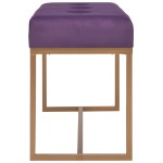 vidaXL Bancă, violet, 80 cm, catifea