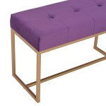 vidaXL Bancă, violet, 80 cm, catifea