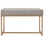 vidaXL Bancă, gri, 80 cm, catifea