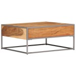 vidaXL Măsuță de cafea, 75 x 75 x 35 cm, lemn masiv de acacia vidaXL Măsuță de cafea, 75 x 75 x 35 cm, lemn masiv de acacia
