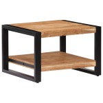 vidaXL Măsuță de cafea, 60 x 60 x 40 cm, lemn masiv de acacia vidaXL Măsuță de cafea, 60 x 60 x 40 cm, lemn masiv de acacia
