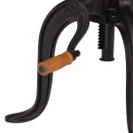 vidaXL Masă laterală, 45x (45-62) cm, lemn masiv de mango și fontă