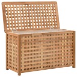 vidaXL Cufăr de rufe, 77,5x37,5x46,5 cm, lemn masiv de nuc vidaXL Cufăr de rufe, 77,5x37,5x46,5 cm, lemn masiv de nuc