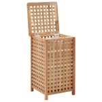 vidaXL Coș de rufe, 39x39x65 cm, lemn masiv de nuc vidaXL Coș de rufe, 39x39x65 cm, lemn masiv de nuc
