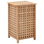 vidaXL Coș de rufe, 39x39x65 cm, lemn masiv de nuc vidaXL Coș de rufe, 39x39x65 cm, lemn masiv de nuc