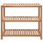 vidaXL Raft de baie, 65 x 40 x 55 cm, lemn masiv de nuc vidaXL Raft de baie, 65 x 40 x 55 cm, lemn masiv de nuc