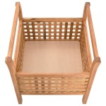 vidaXL Bancă de depozitare, 49x48x49 cm, lemn masiv de nuc vidaXL Bancă de depozitare, 49x48x49 cm, lemn masiv de nuc