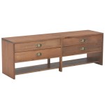 vidaXL Comodă TV cu 4 sertare, 120x30x40 cm, lemn masiv de brad
