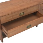 vidaXL Comodă TV cu 4 sertare, 120x30x40 cm, lemn masiv de brad