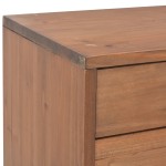 vidaXL Comodă TV cu 4 sertare, 120x30x40 cm, lemn masiv de brad