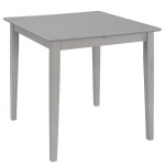 vidaXL Masă de bucătărie extensibilă, gri, (80-120)x80x74 cm, MDF