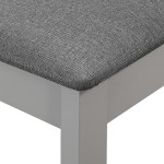 vidaXL Scaune de bucătărie cu perne, 4 buc., gri, lemn masiv vidaXL Scaune de bucătărie cu perne, 4 buc., gri, lemn masiv