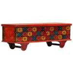 vidaXL Ladă de depozitare, roșu, 110x40x40 cm, lemn masiv de acacia vidaXL Ladă de depozitare, roșu, 110x40x40 cm, lemn masiv de acacia