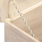 vidaXL Ladă de depozitare, alb, 110x40x45 cm, lemn masiv de acacia vidaXL Ladă de depozitare, alb, 110x40x45 cm, lemn masiv de acacia