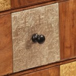 vidaXL Scrin, 60 x 30 x 75 cm, lemn masiv de acacia