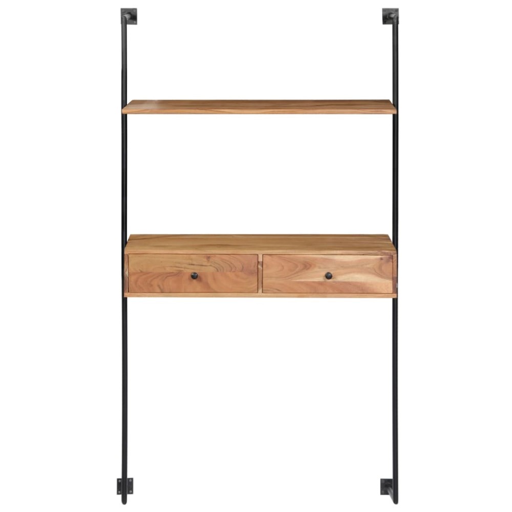 vidaXL Birou de perete, 90 x 40 x 170 cm, lemn masiv de acacia