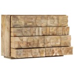 vidaXL Comodă alfabet cu 6 sertare, 120x35x79 cm, lemn masiv de mango vidaXL Comodă alfabet cu 6 sertare, 120x35x79 cm, lemn masiv de mango
