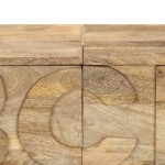 vidaXL Comodă alfabet cu 6 sertare, 120x35x79 cm, lemn masiv de mango vidaXL Comodă alfabet cu 6 sertare, 120x35x79 cm, lemn masiv de mango