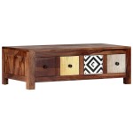 vidaXL Măsuță de cafea, 90 x 50 x 30 cm, lemn masiv de acacia vidaXL Măsuță de cafea, 90 x 50 x 30 cm, lemn masiv de acacia