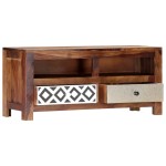 vidaXL Comodă TV, 90 x 30 x 40 cm, lemn masiv de acacia