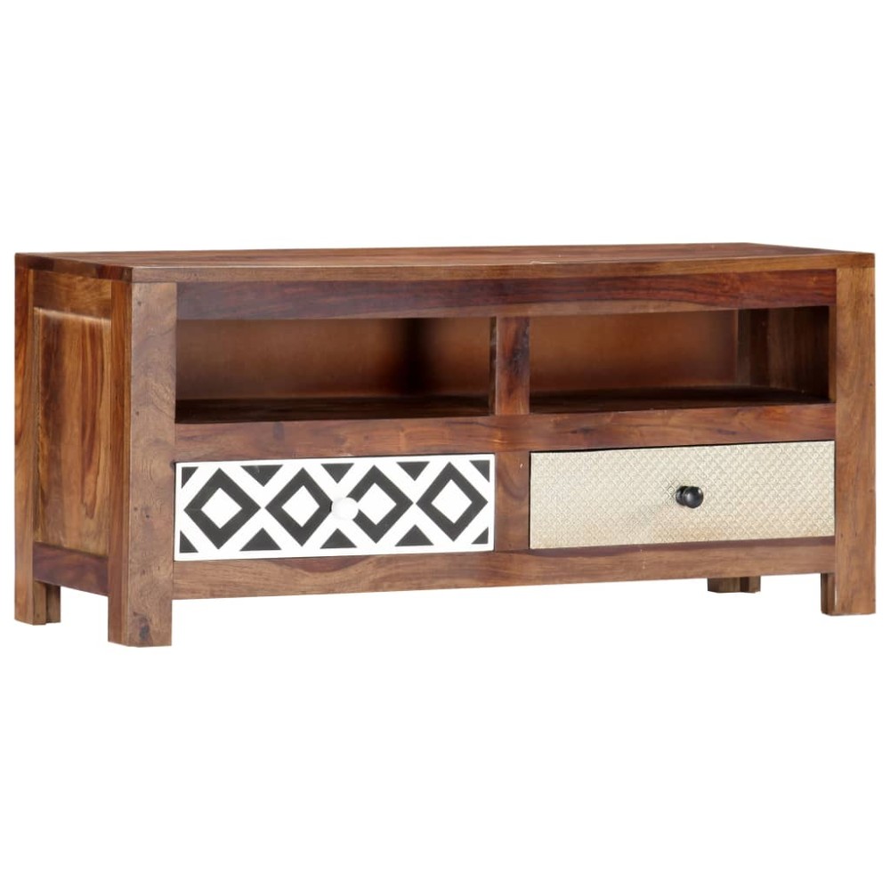 vidaXL Comodă TV, 90 x 30 x 40 cm, lemn masiv de acacia
