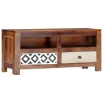 vidaXL Comodă TV, 90 x 30 x 40 cm, lemn masiv de acacia