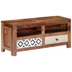 vidaXL Comodă TV, 90 x 30 x 40 cm, lemn masiv de acacia