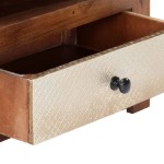 vidaXL Comodă TV, 90 x 30 x 40 cm, lemn masiv de acacia