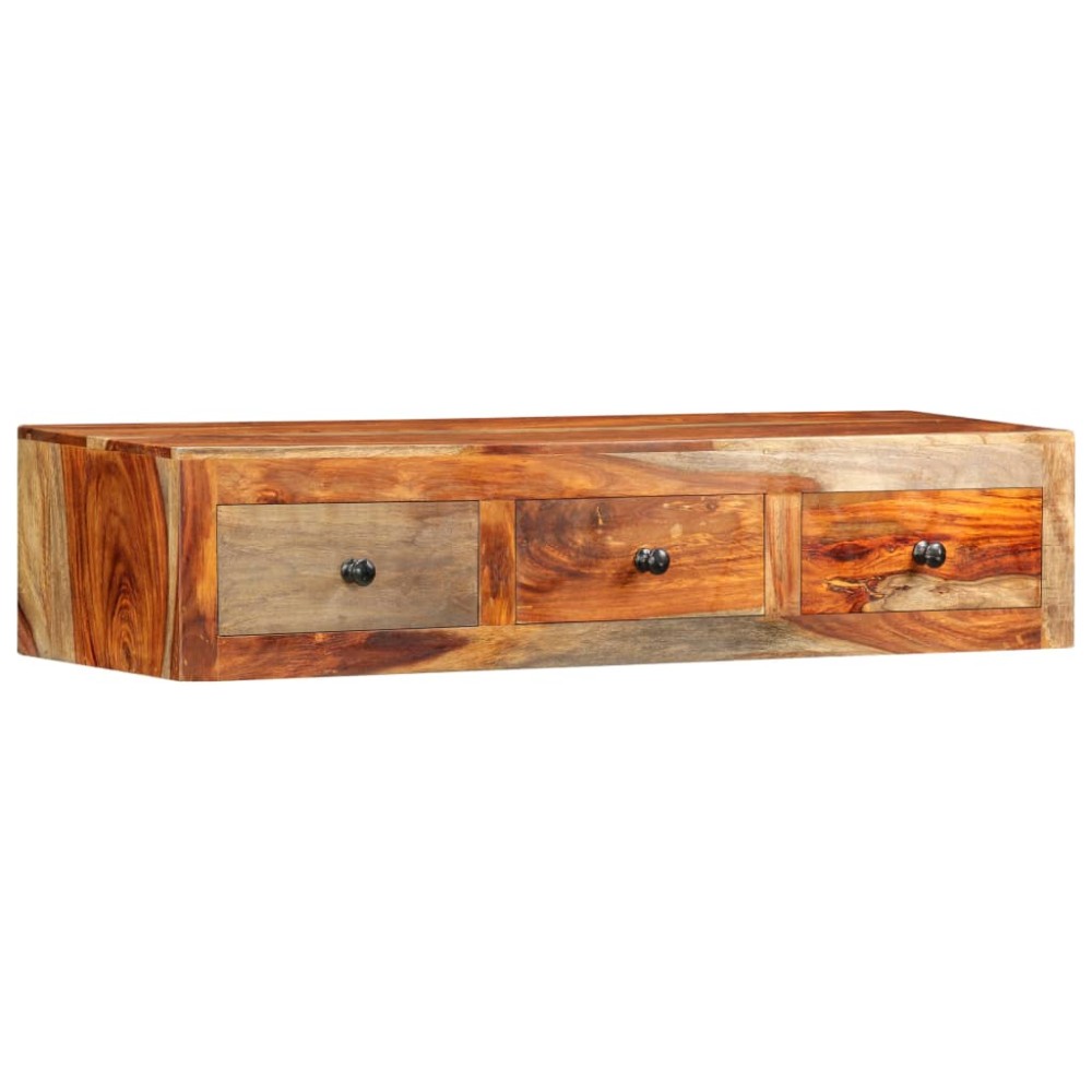 vidaXL Masă consolă de perete, 100x25x20 cm, lemn masiv de acacia