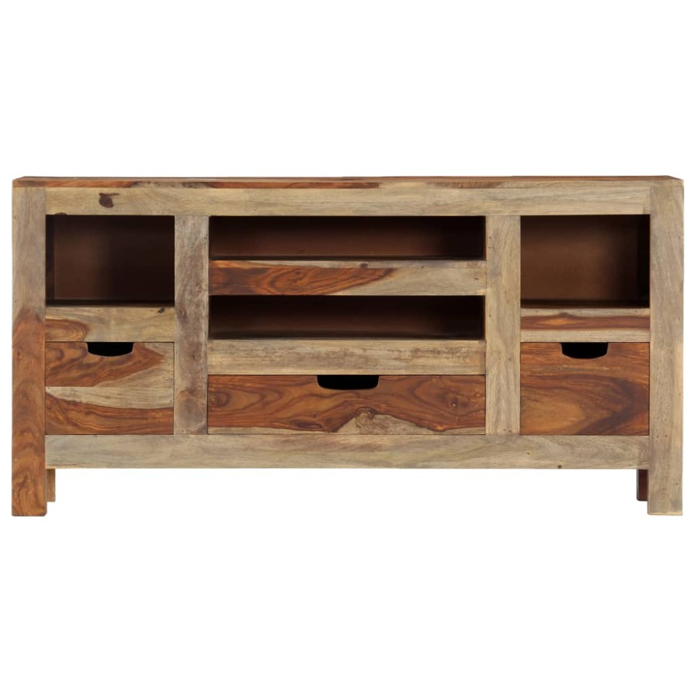 vidaXL Servantă, gri, 100x30x50 cm, lemn masiv de acacia