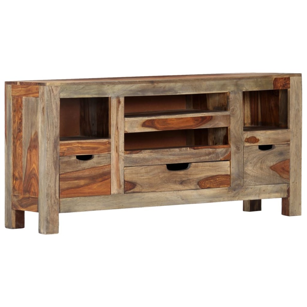 vidaXL Servantă, gri, 100x30x50 cm, lemn masiv de acacia