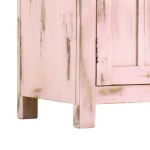 vidaXL Servantă, roz deschis, 110 x 35 x 70 cm, lemn masiv de mango