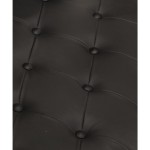 vidaXL Fotoliu aviator, negru, piele naturală