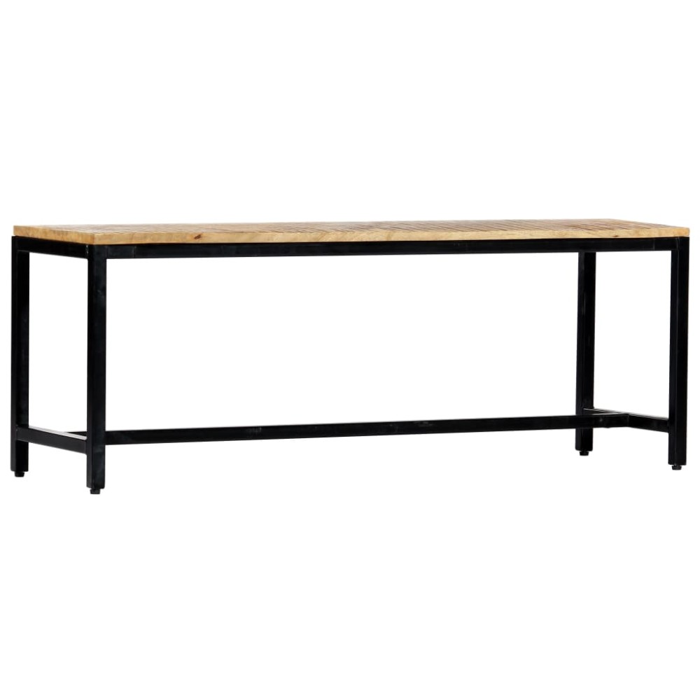 vidaXL Bancă de bucătărie, 120 cm, lemn masiv de mango nefinisat