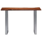vidaXL Masă consolă, 115x35x76 cm, lemn masiv de acacia și fier vidaXL Masă consolă, 115x35x76 cm, lemn masiv de acacia și fier