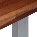 vidaXL Masă consolă, 115x35x76 cm, lemn masiv de acacia și fier vidaXL Masă consolă, 115x35x76 cm, lemn masiv de acacia și fier