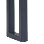 vidaXL Masă consolă, gri, 115x35x76 cm, lemn masiv de acacia și fier