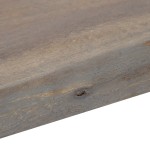 vidaXL Masă consolă, gri, 115x35x76 cm, lemn masiv de acacia și fier