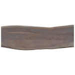 vidaXL Masă consolă, gri, 115x35x76 cm, lemn masiv de acacia și fier