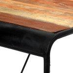 vidaXL Masă de bucătărie, 118 x 60 x 76 cm, lemn masiv reciclat