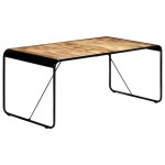 vidaXL Masă de bucătărie, 180x90x76 cm, lemn masiv de mango nefinisat vidaXL Masă de bucătărie, 180x90x76 cm, lemn masiv de mango nefinisat