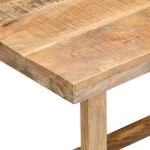 vidaXL Birou, 180 x 120 x 76 cm, lemn masiv de mango