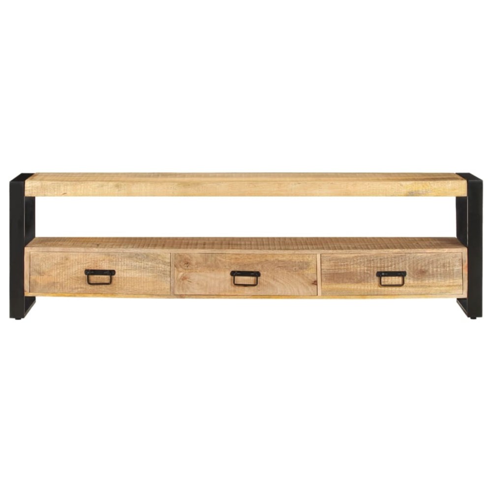 vidaXL Comodă TV, 150x30x45 cm, lemn masiv de mango