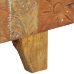 vidaXL Comodă TV sculptată manual, 120x30x40 cm, lemn masiv reciclat